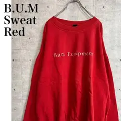 激レア 90s b.u.m equipment オーバーサイズ トレーナー刺繍