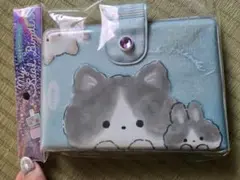 マイシールバインダー　キラキラグリッター　ねこ　シール帳　シール手帳
