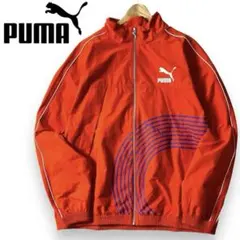 新品 PUMA プーマ ロゴ トラックジャケット XL 赤