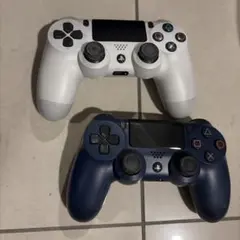 PS4 ワイヤレスコントローラー ホワイト ネイビー