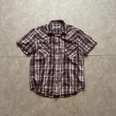 archive grunge ombre check shirt y2kのサムネイル
