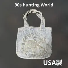 vintage90s hunting World denim tote bagのサムネイル