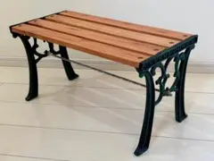 アンティーク調アイアン木製 ミニベンチ 花台 インテリア店舗装飾