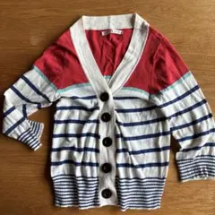 【CHILD WOMAN】七分袖カーディガン ストライプのサムネイル