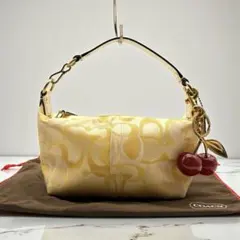 美品✨Vintage Coach Accessory Pouch Yellow
