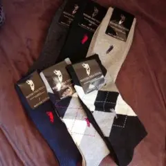 売り切り価格　赤字　メンズ　靴下　POLO 紳士　ウエスタン　ポロ　テキサス