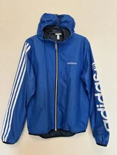 adidas ドット柄 フード付きウィンドブレーカー　レディースMサイズ