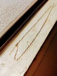 K18YGペタルチェーンネックレス