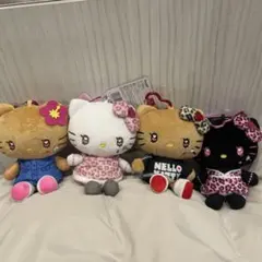 サンリオ ハローキティ マスコットポーチ ぬいぐるみ ギャル カラビナ付き