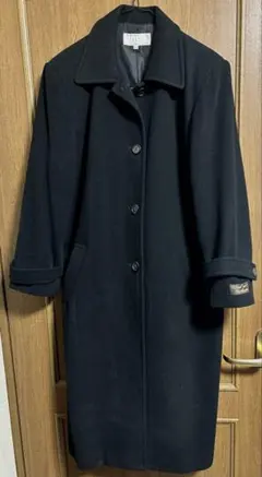 【美品】IDEE ウールカシミヤMIXチェスターコート 黒