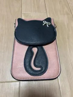 猫耳デザイン スマホショルダーバッグ