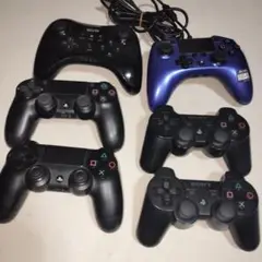 PS4 _PS3:コントローラー 6個セット.Wii U &