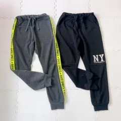 子供服キッズ140㎝ジャージ長ズボンカジュアルパンツ２本セットまとめ売り