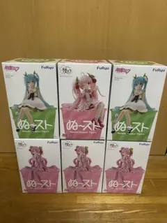 初音ミク 桜ミク ぬーどるストッパー フィギュア 6体 まとめ売り FuRyu