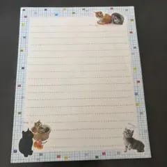 【平成レトロ】12 猫のイラスト付きメモ用紙