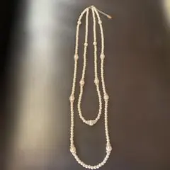 パール2連ネックレス