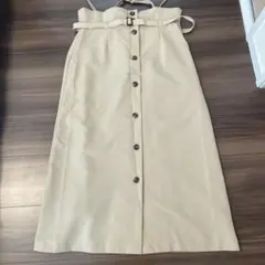 ベージュ キャミワンピース ロング丈
