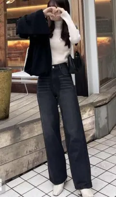 グレイル　ダークグレー ストレートデニム　Ｍサイズ