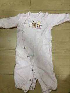 ミキハウス ピンクロンパース 50-70cm