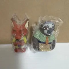 ズートピア ソフビパペットマスコット2体