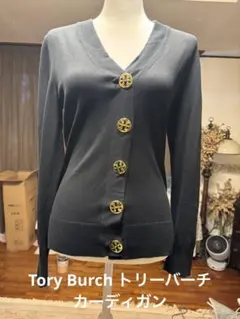Tory Burch トリーバーチ カーディガン ブラック ゴールドボタンのサムネイル