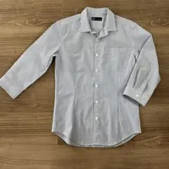 七分袖　ストライプ　シャツ　トルネードマート　Mサイズ