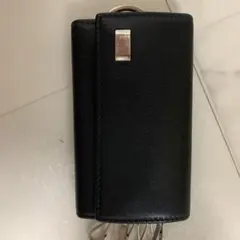 ブラックレザーキーケース 6連リング　ダンヒル