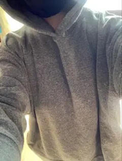 グレー フード付き パーカーオーバーサイズ　裏起毛　モコモコ　シンプル　3Ｌ