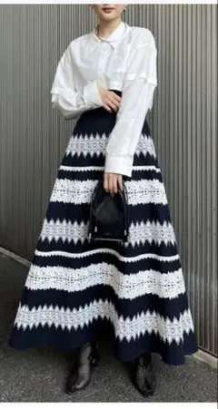 Ameri MEDI RANDOM LACE SKIRT