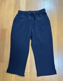 ストレッチ クロップドパンツ ネイビー Mのサムネイル