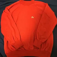 レア　PUMA 赤　スウェット　ヴィンテージ 古着　短丈