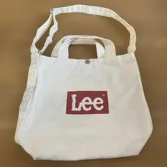 Lee 2WAY キャンバストートバッグ ホワイト
