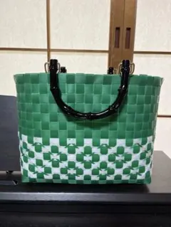 かごバッグ　カゴバッグ　ハンドメイドバッグ