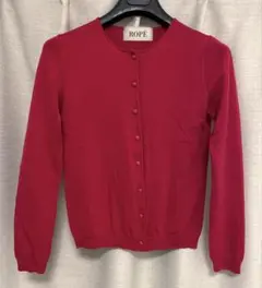 ROPE 赤 ピンク　長袖カーディガン
