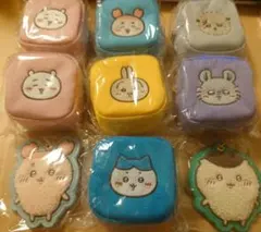 ちいかわ 刺繍 スクエア ミニポーチ キーホルダー 9個まとめセット