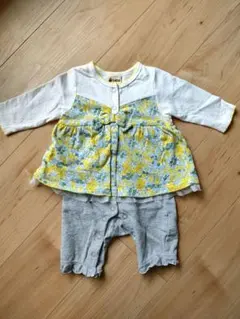 BeBe べべ 花柄ロンパース 70cm