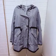 美品 EYH ストライプ フード付き マウンテンパーカー アウトドア ゆったりL