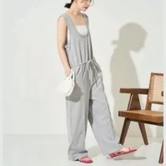 美品 willow ドロストオールインワン M グレー - メルカリ