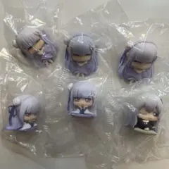 Re:ゼロリゼおねむたん2エミリア エキドナ ミニフィギュア 6個セットのサムネイル
