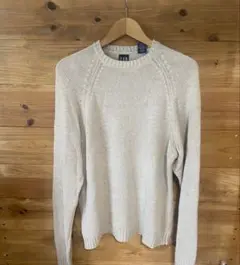 90s オールドギャップ　コットンニット　生成り