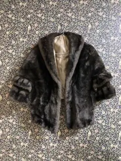 1960s フェイクファーボレロ　ヴィンテージビンテージエコファー