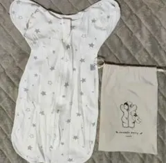 スワドルメリー ベビースリーパー S 星柄 収納袋付きおくるみ