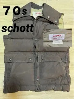 【希少】70s schott ダウンベストのサムネイル