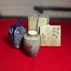 【名門 窯元六姓】備前焼 興楽園 木村純雄 扁壺 花入 共箱・栞付き b備前焼ショッピングサイト / 木村興楽園
