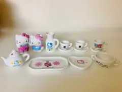 ハローキティ ミニチュア　ティーセット 陶器　1997年製　レトロ