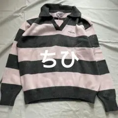 rolarola ストライプ セーター ピンク