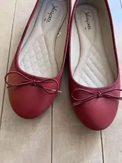 H*o様 赤いリボン付きフラットシューズM