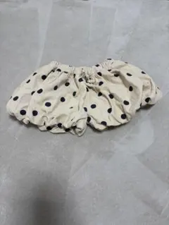 バースデイ かぼちゃパンツ ボトムス 90 白黒ドット しまむら