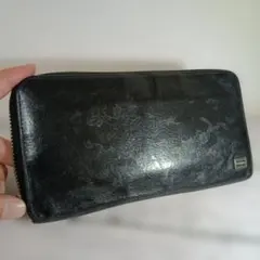 PORTER ワンダー　迷彩柄 ブラック　黒　長財布　カモフラ　ラウンドジップのサムネイル
