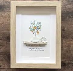 【Lemon*Happiness】レモンの木 シーグラスアート